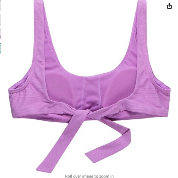 Prana Rimini Top Violet Mist Rib Sm - Picture 4 of 4